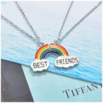 گردنبند Best Friends رنگین کمان