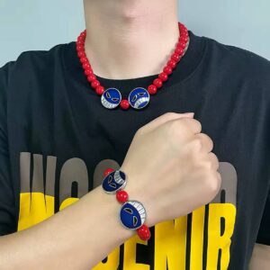 دستبند و گردنبند مهره ای ایس